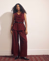 Palais Wide Leg Ponte Pants - Deep Red Tweed | Plus Size & Straight Size Women's Fashion | Universal Standard