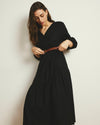 Sorrento Linen Blend Midi Dress - Black | Plus Size & Straight Size Women's Fashion | Universal Standard