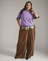 Palais Cooling Cupro Wide Leg Pant - Brown Hacienda Print