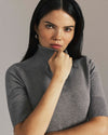 Savvy Fine Knit Turtleneck Sweater Top - Barcarolle Gray | Plus Size & Straight Size Women's Fashion | Universal Standard