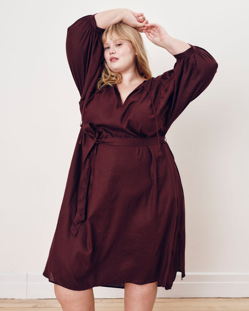 Amparo Linen Blend Dress - Brulee | Plus Size & Straight Size Women's Fashion | Universal Standard