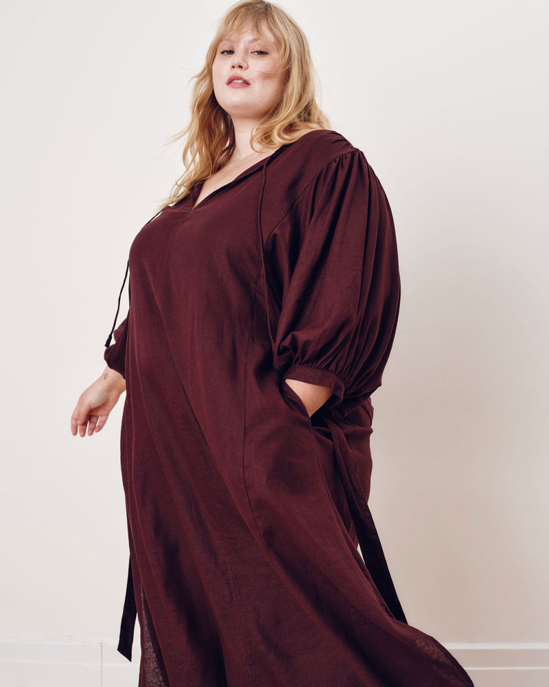 Amparo Linen Blend Dress - Brulee | Plus Size & Straight Size Women's Fashion | Universal Standard