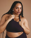 Next-to-Naked Racerback Sports Bra - Purple Jewel | Plus Size & Straight Size Women's Fashion | Universal Standard
