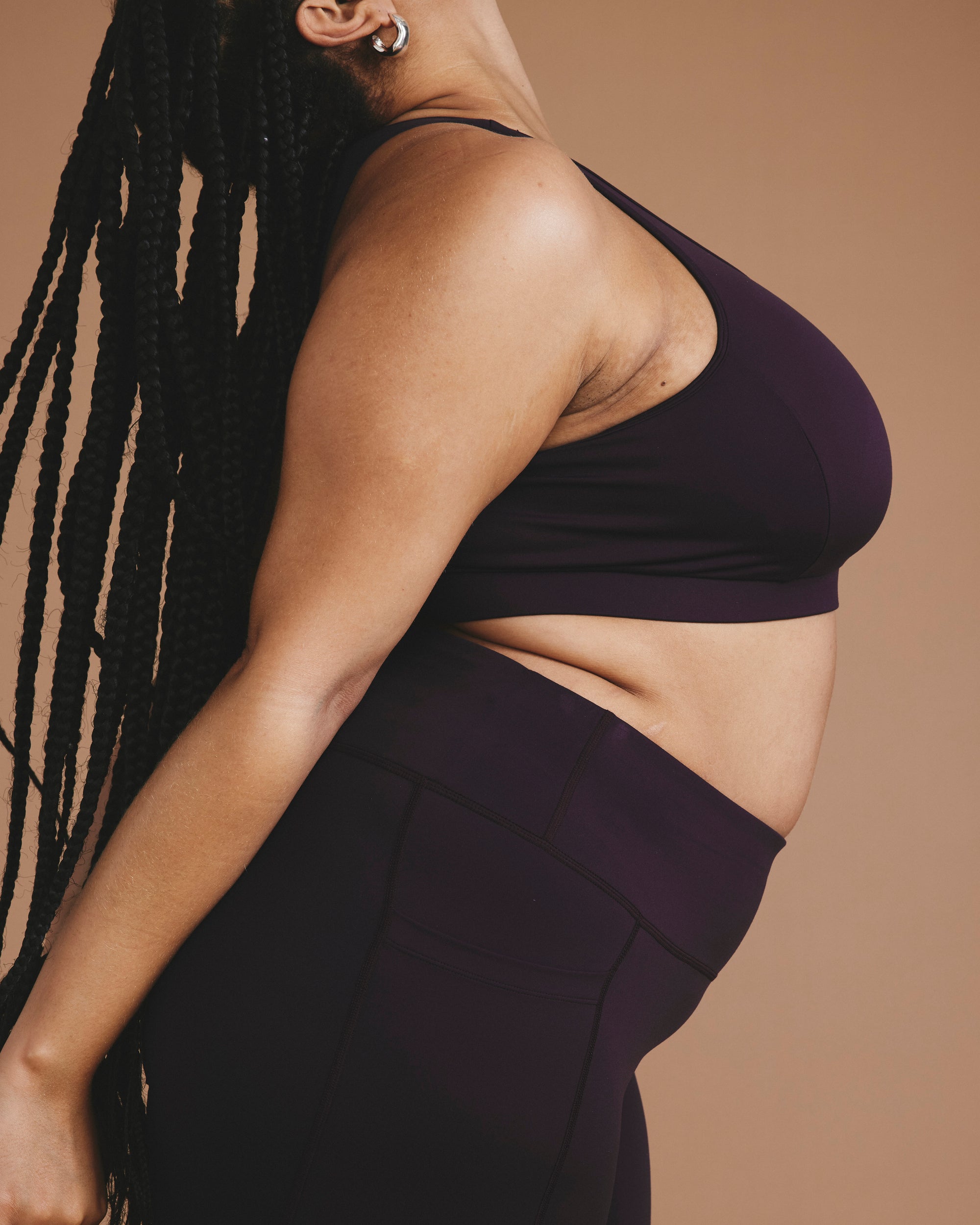 Next-to-Naked Racerback Sports Bra - Purple Jewel | Plus Size & Straight Size Women's Fashion | Universal Standard