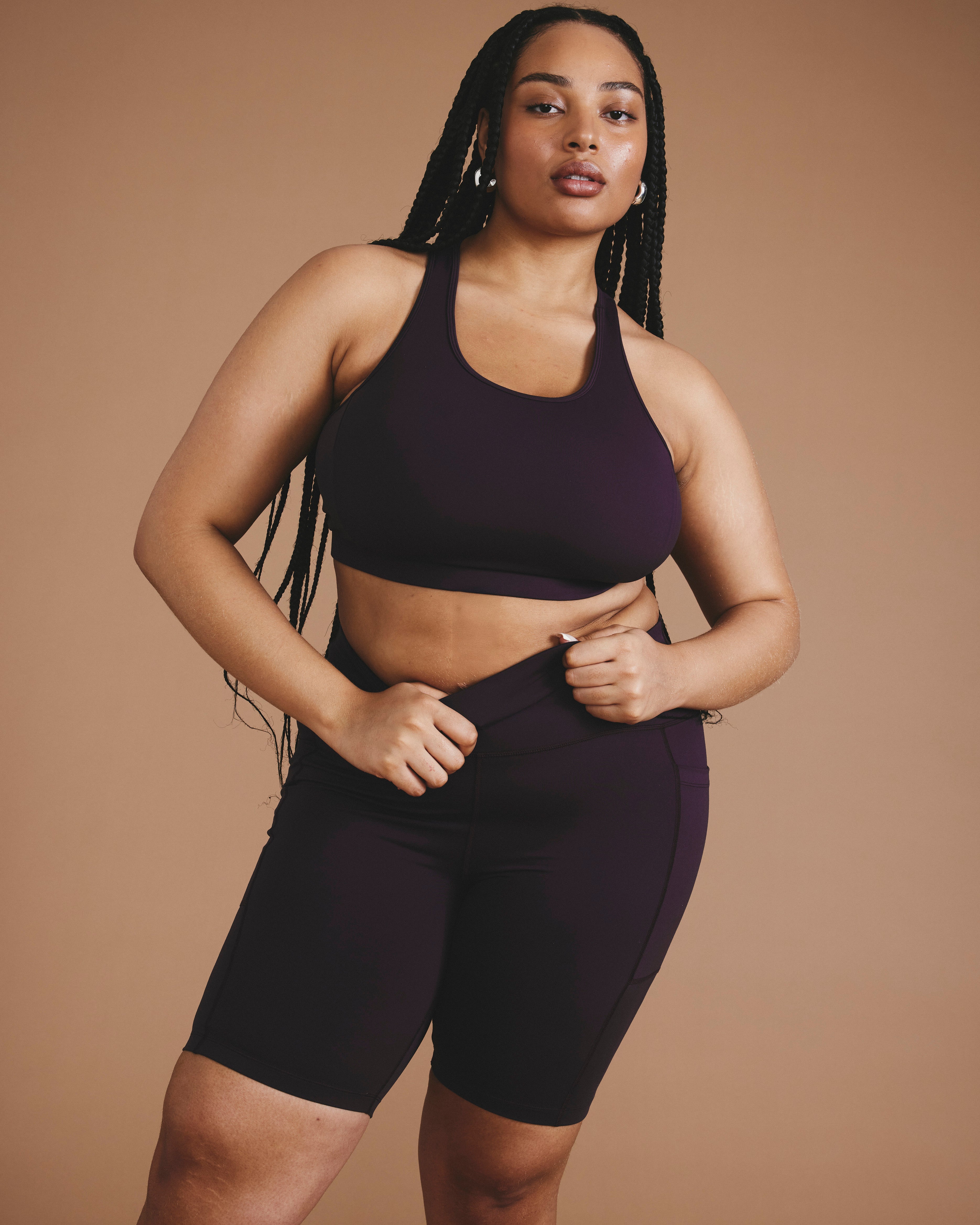 STUDIOR330 Gradient Bike Bra&Shorts セット Next-to-Naked Bike Shorts - Purple Jewel – Universal Standard