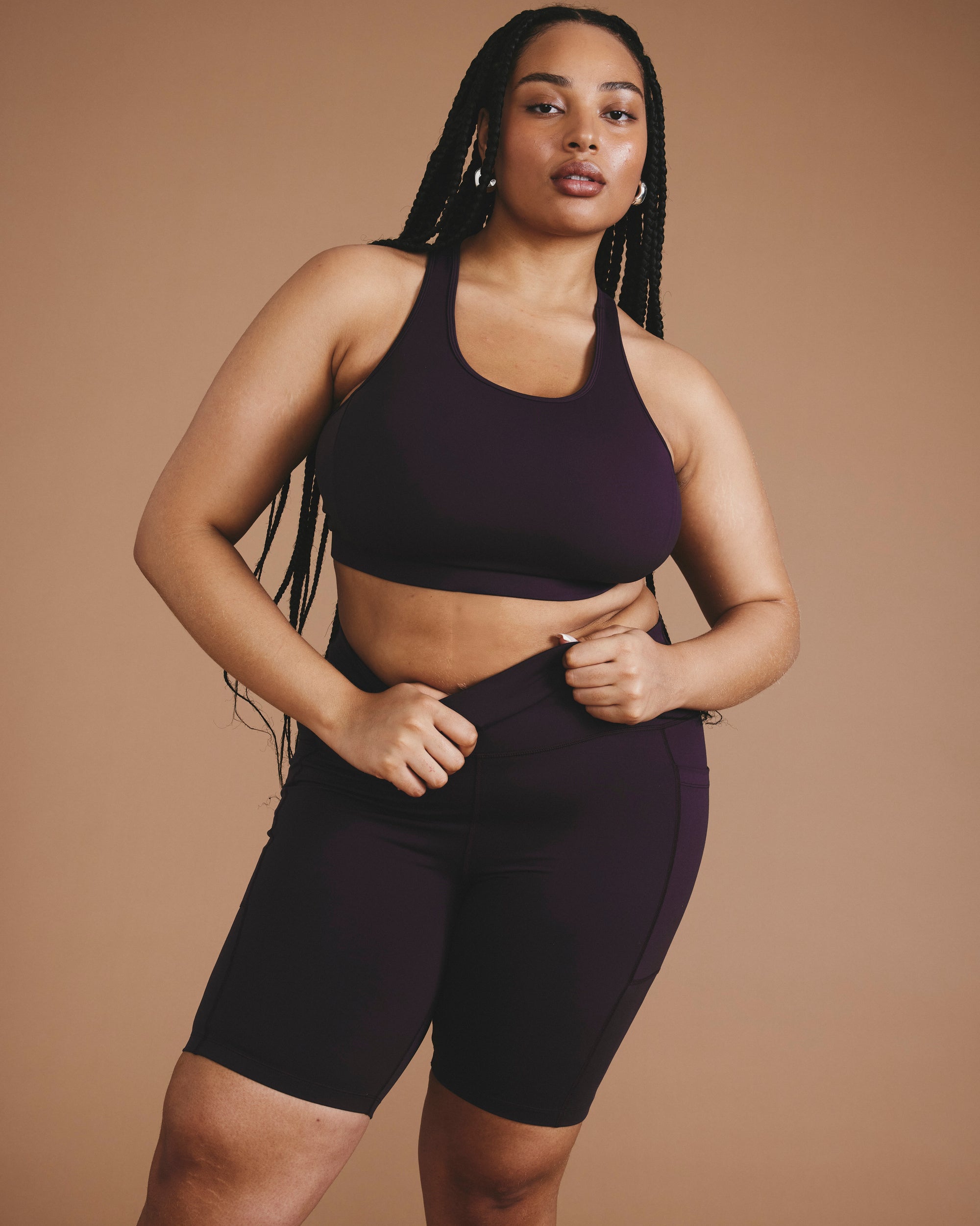 Next-to-Naked Bike Shorts - Purple Jewel | Plus Size & Straight Size Women's Fashion | Universal Standard