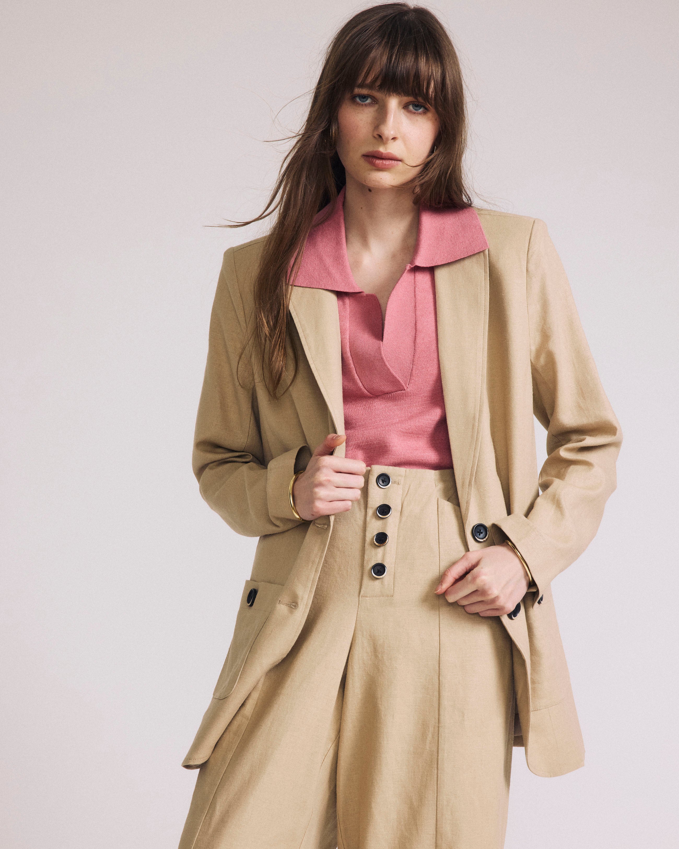 Coastal Linen Blend Blazer - Danish Coffee – Universal Standard