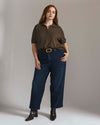 Savvy Fine Knit Short Sleeve Polo Sweater - Winter Fawn | Plus Size & Straight Size Women's Fashion | Universal Standard