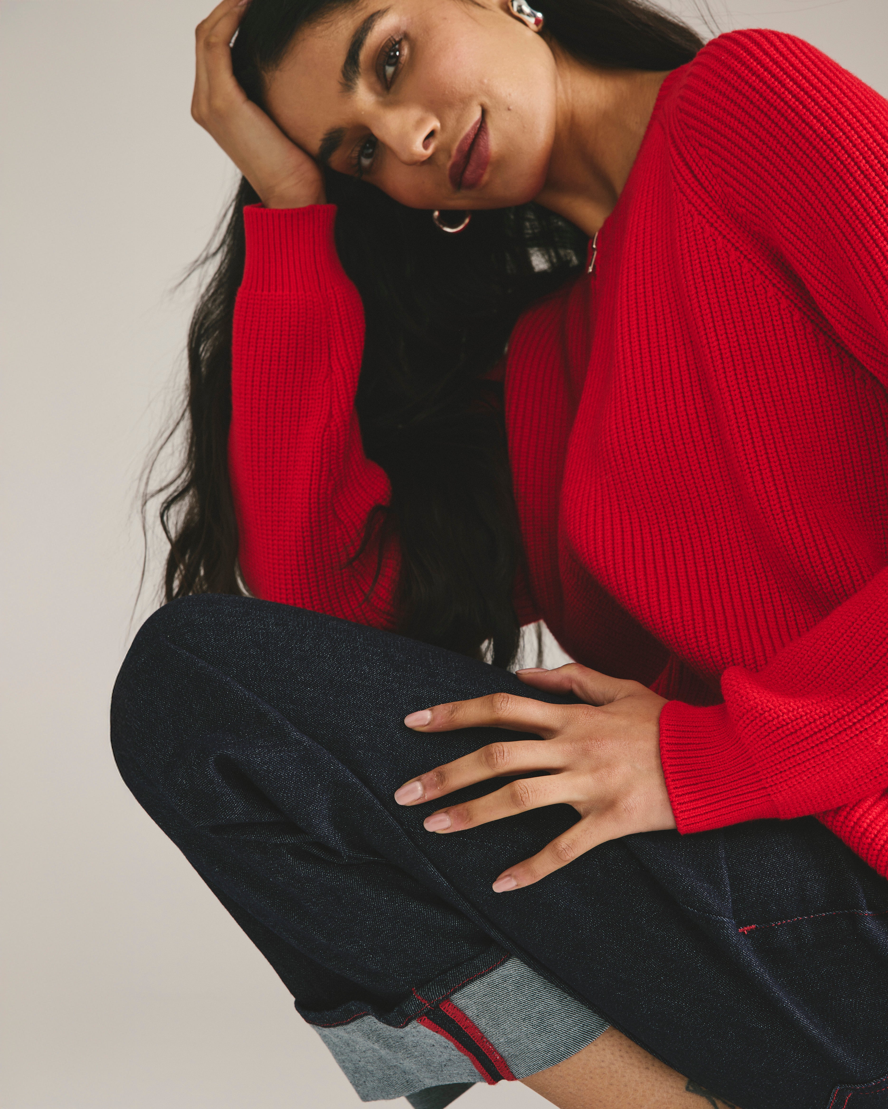 Better-Than-Wool Zip Cardigan - Lipstick – Universal Standard