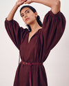 Amparo Linen Blend Dress - Brulee