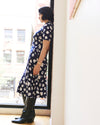 Zadie Liquid Jersey Gathered Dress - Mystic Blossom | Plus Size & Straight Size Women's Fashion | Universal Standard