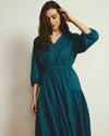 Sorrento Linen Midi Dress - Ink Blue | Plus Size & Straight Size Women's Fashion | Universal Standard