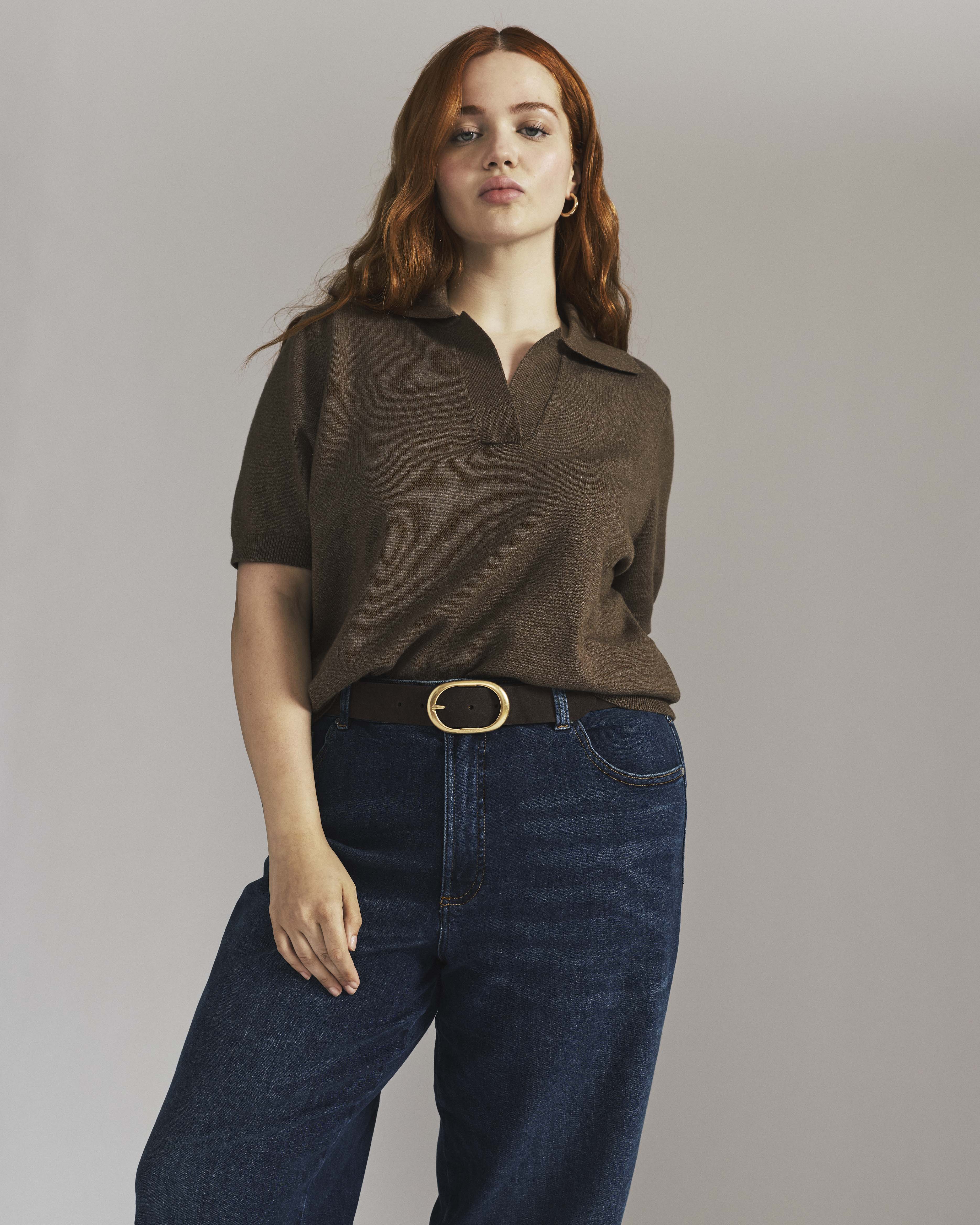 Donna High Rise Curve Straight Leg Jeans 27 Inch - Stonewash