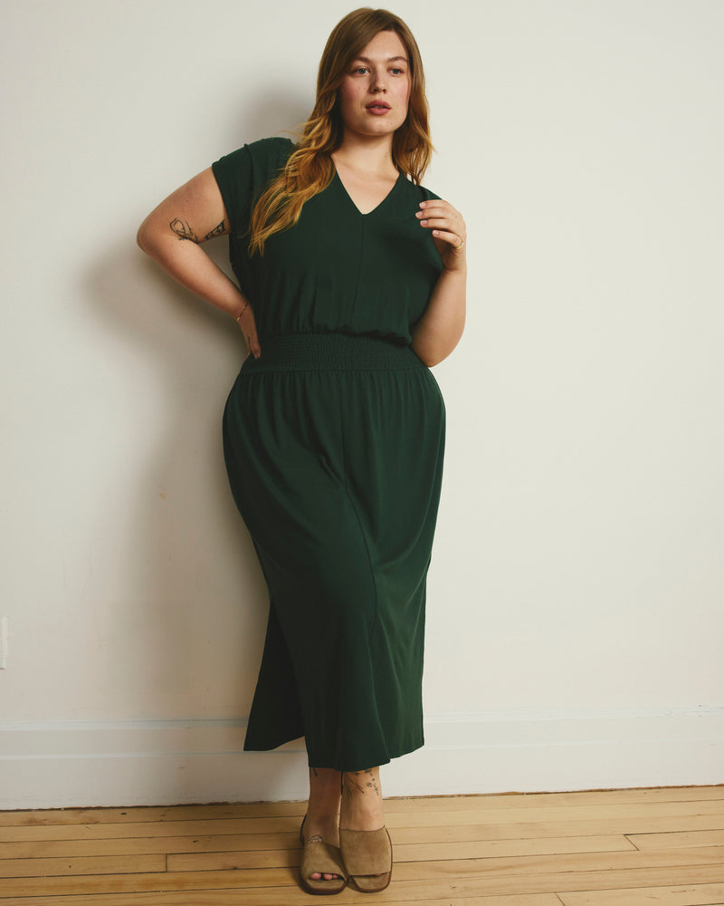 Tish Divine Jersey Kaftan - Conifer | Plus Size & Straight Size Women's Fashion | Universal Standard