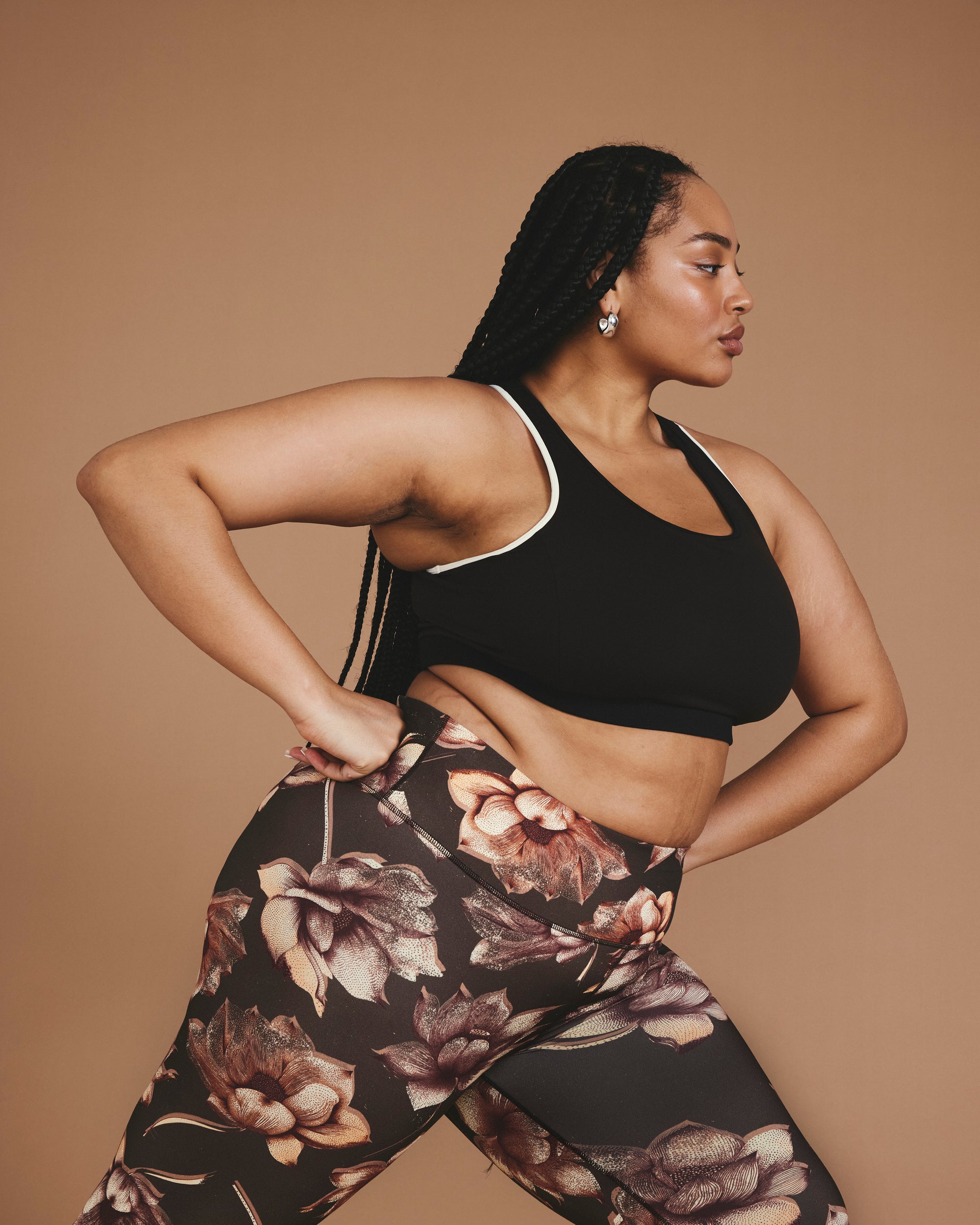 Next-to-Naked Cropped Legging - Lotus Print | Plus Size & Straight Size Women's Fashion | Universal Standard