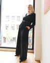 Statement Tailored Ponte Top - Black