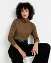 Close Fit Turtleneck - Sepia | Plus Size & Straight Size Women's Fashion | Universal Standard