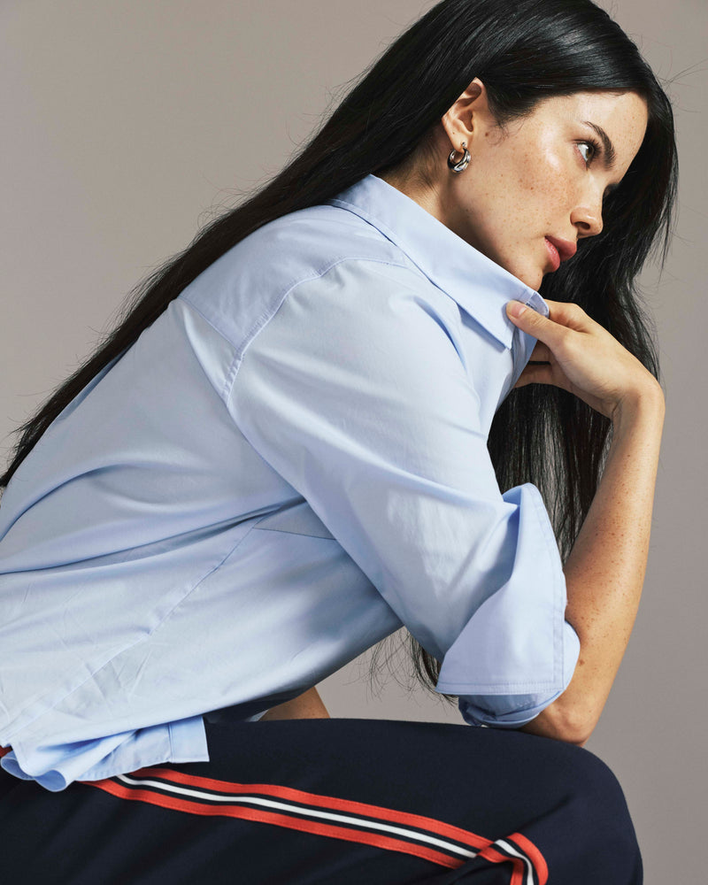 Henning x US Madison Shirt - Serene Blue | Plus Size & Straight Size Women's Fashion | Universal Standard