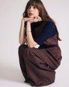 Woman wearing Palais Stretch Linen Wide Leg Pant - Sophisticated Brown from Universal Standard