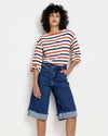 Briony Below the Knee Denim Shorts - Union City Blue | Plus Size & Straight Size Women's Fashion | Universal Standard