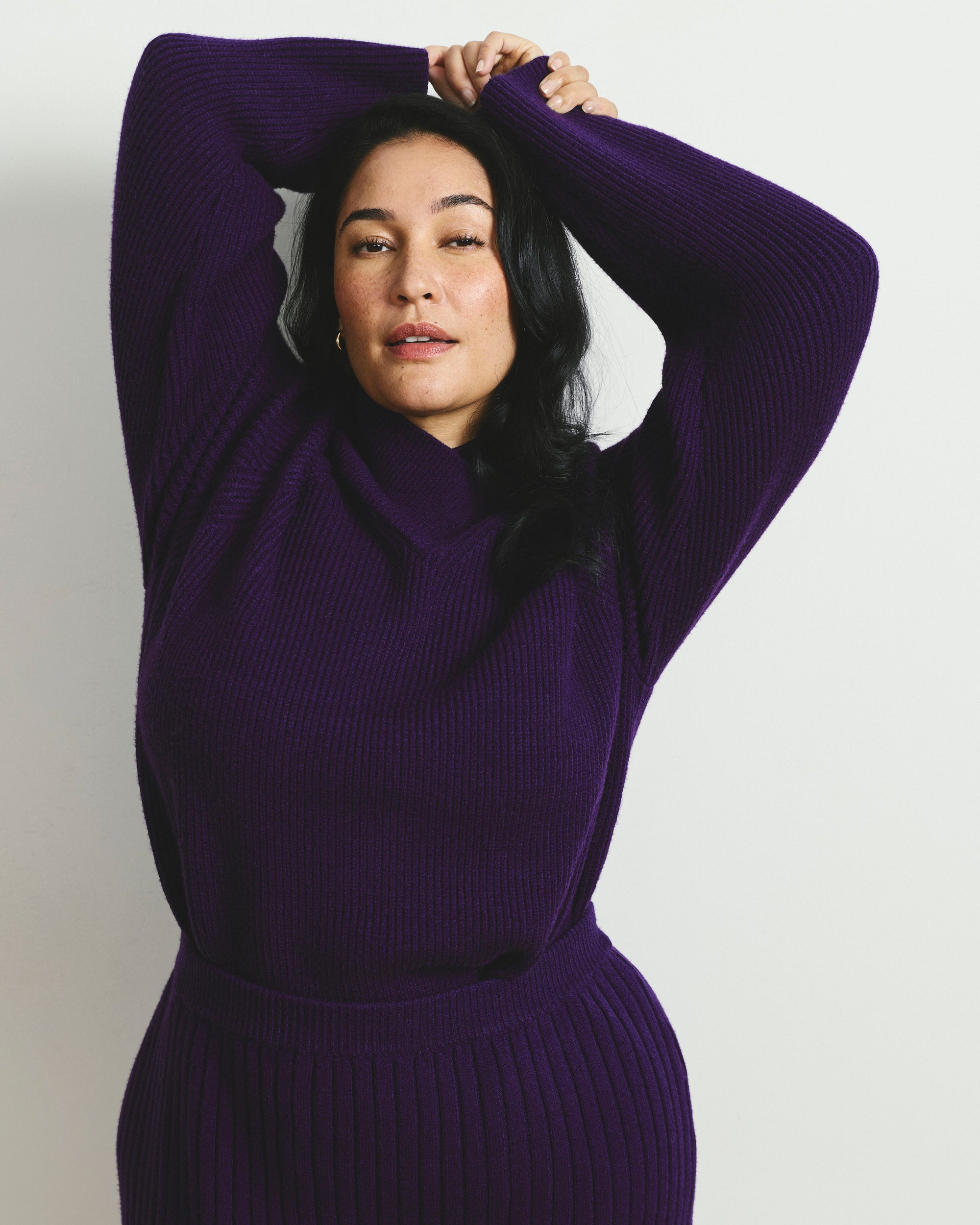 Arly Wrap Neck Sweater - Supernova