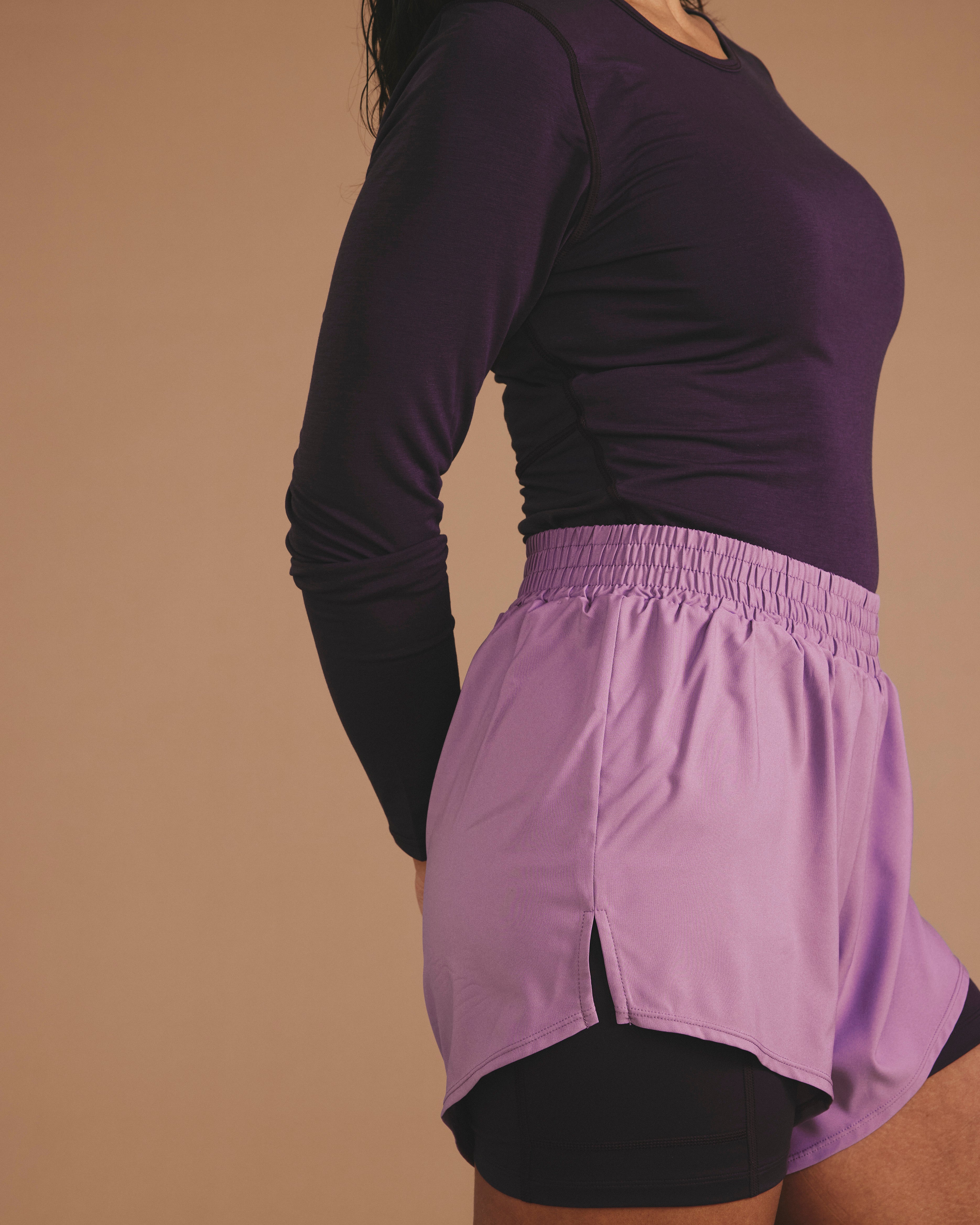 Rebel Active Shorts - Purple/Purple Jewel – Universal Standard