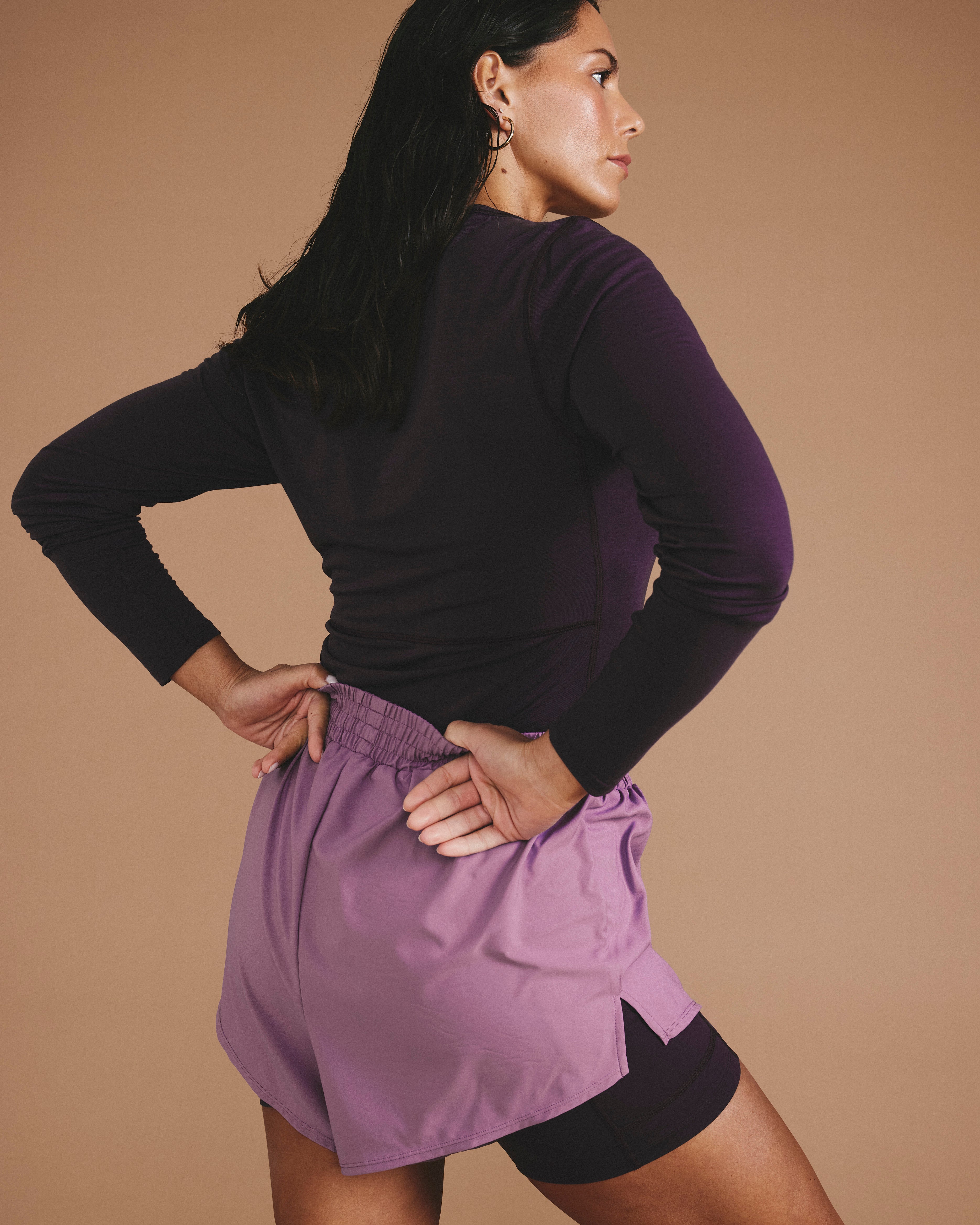 Rebel Active Shorts - Purple/Purple Jewel – Universal Standard