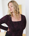 Agatha Liquid Jersey Top - Gamay Serpent Print | Plus Size & Straight Size Women's Fashion | Universal Standard