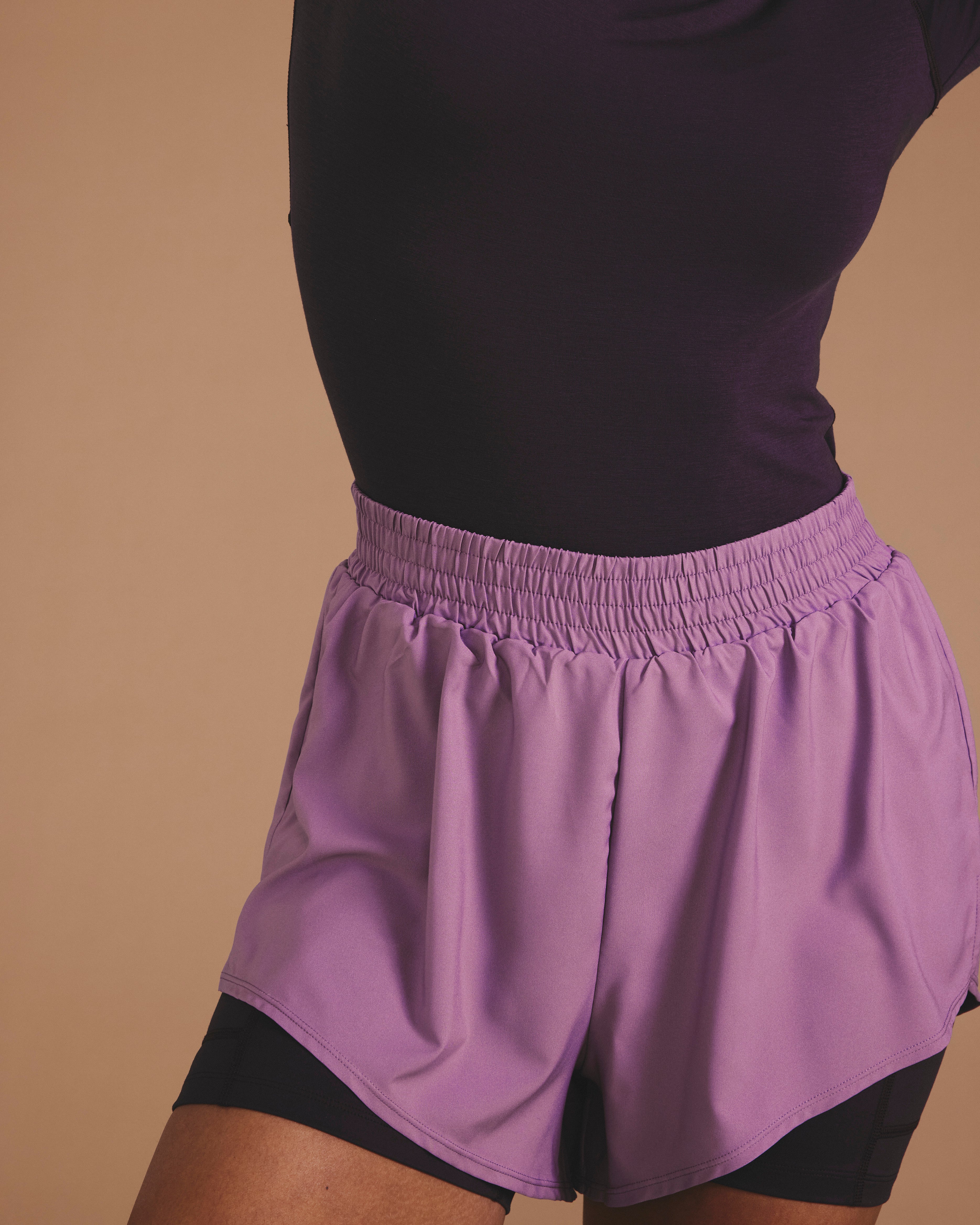 Rebel Active Shorts - Purple/Purple Jewel – Universal Standard