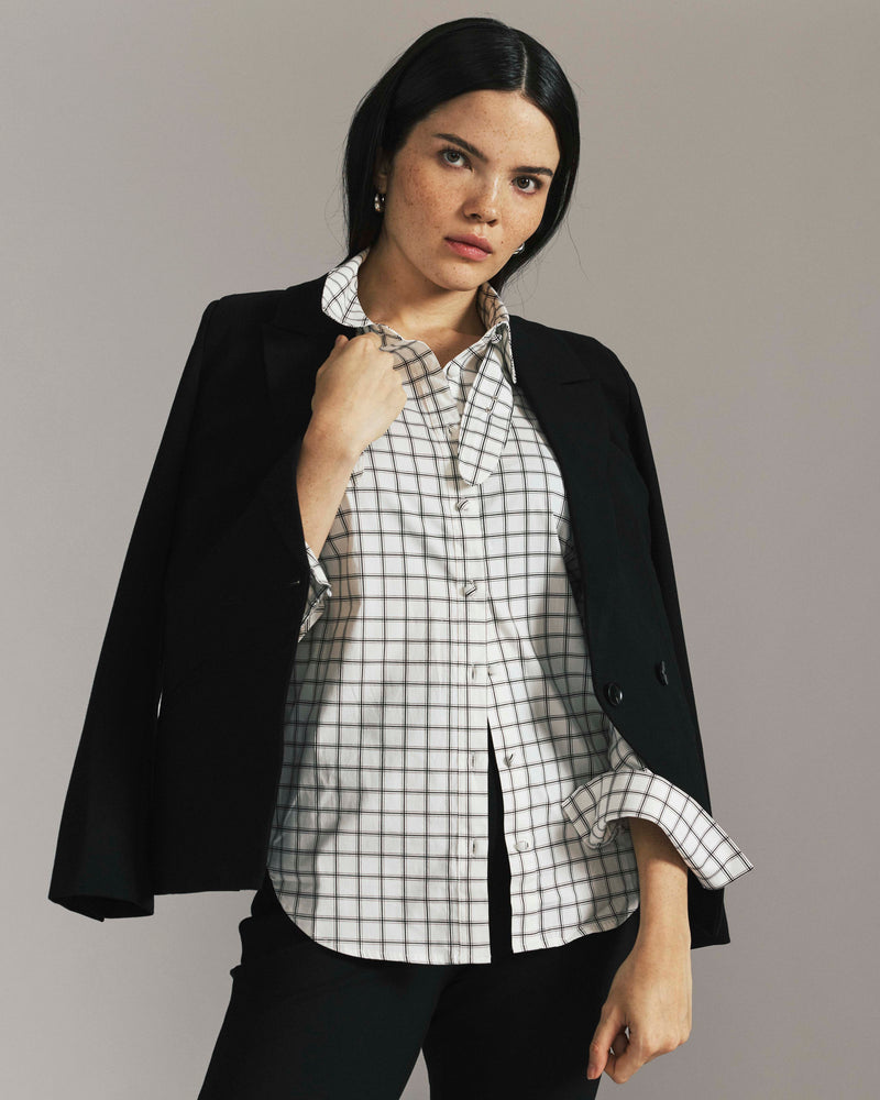 Bianca Double Breasted Ponte Blazer - Black | Plus Size & Straight Size Women's Fashion | Universal Standard