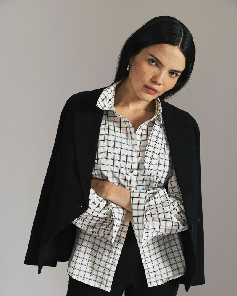 Bianca Double Breasted Ponte Blazer - Black | Plus Size & Straight Size Women's Fashion | Universal Standard