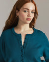 Soft Spun Short Sleeve Cardigan - Deep Teal | Plus Size & Straight Size Women's Fashion | Universal Standard
