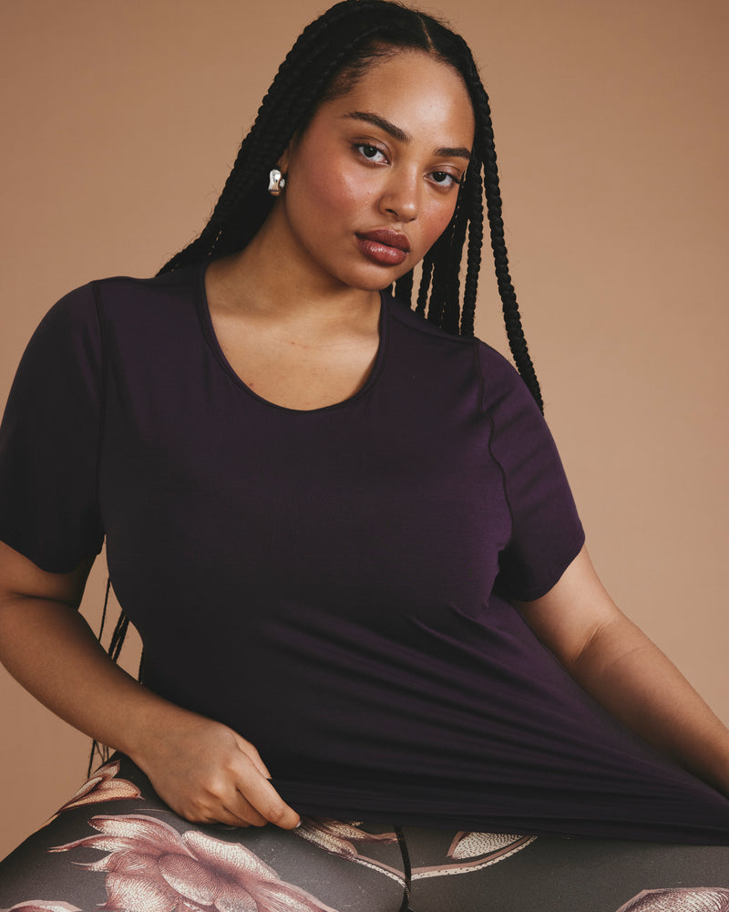 Mia Movement Tee - Purple Jewel | Plus Size & Straight Size Women's Fashion | Universal Standard