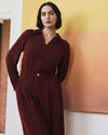 Moore Liquid Jersey Blouse - Deep Red | Plus Size & Straight Size Women's Fashion | Universal Standard
