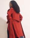 Asha Double Face Wool Blend Coat - Rustic Red | Plus Size & Straight Size Women's Fashion | Universal Standard