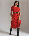 Serena Boatneck Divine Jersey Dress - Lipstick | Plus Size & Straight Size Women's Fashion | Universal Standard