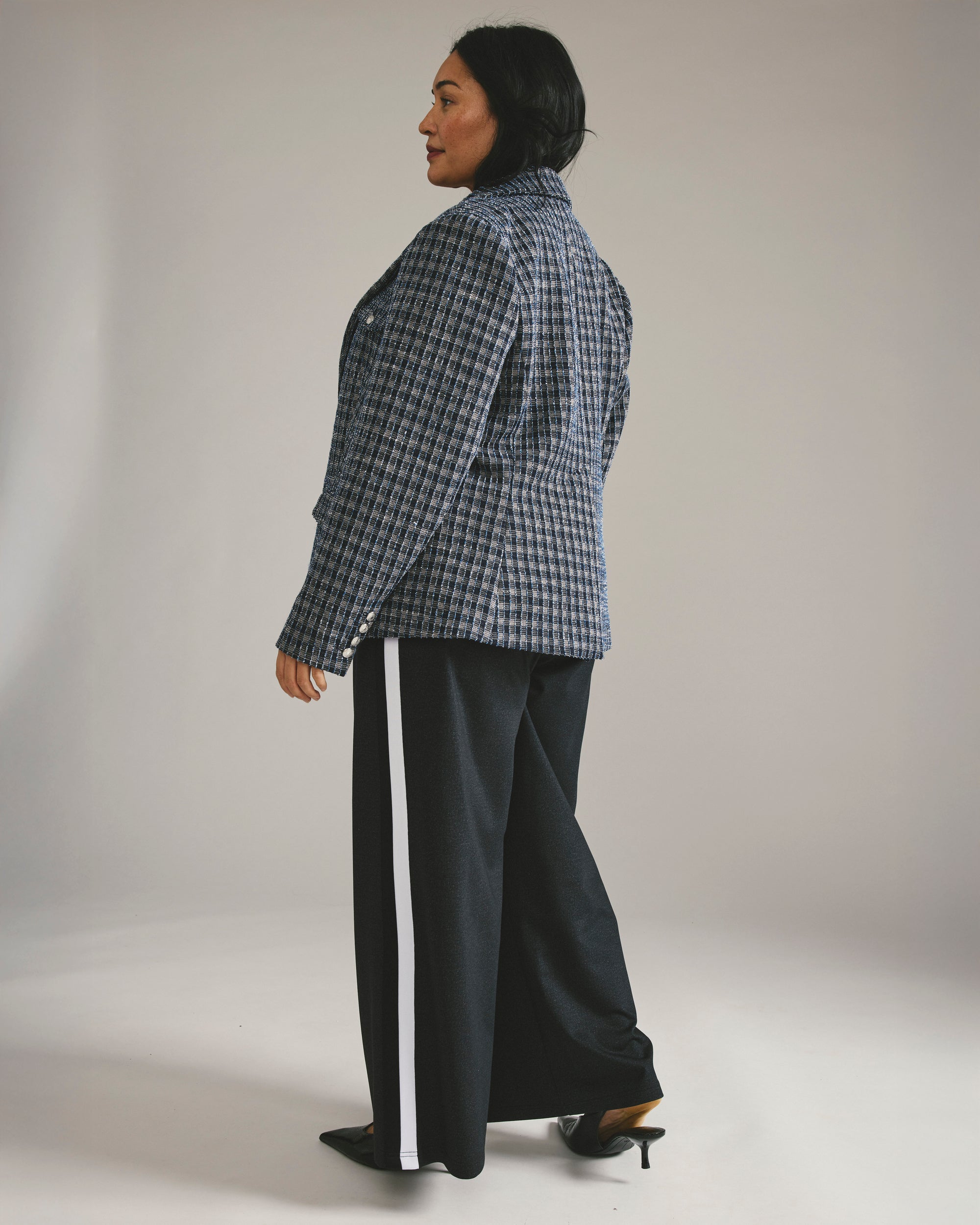 4 Pocket Ponte Blazer - French Tweed