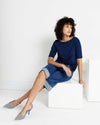 Bella Boatneck Tee - Pageant Blue | Plus Size & Straight Size Women's Fashion | Universal Standard