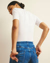 Maia Stovepipe Sleeve Tee - White | Plus Size & Straight Size Women's Fashion | Universal Standard