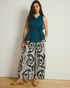 Cosma Barrel Leg Linen Pants - Vine Print | Plus Size & Straight Size Women's Fashion | Universal Standard