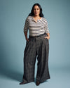 Palais Wide Leg Ponte Pants - British Plaid