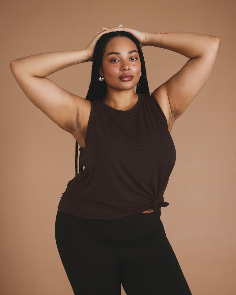 Mia Movement Tank - Deep Brown | Plus Size & Straight Size Women's Fashion | Universal Standard