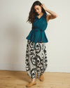 Adelaide Embroidered Sleeveless Linen Shirt - Ink Blue | Plus Size & Straight Size Women's Fashion | Universal Standard