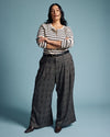 Palais Wide Leg Ponte Pants - British Plaid