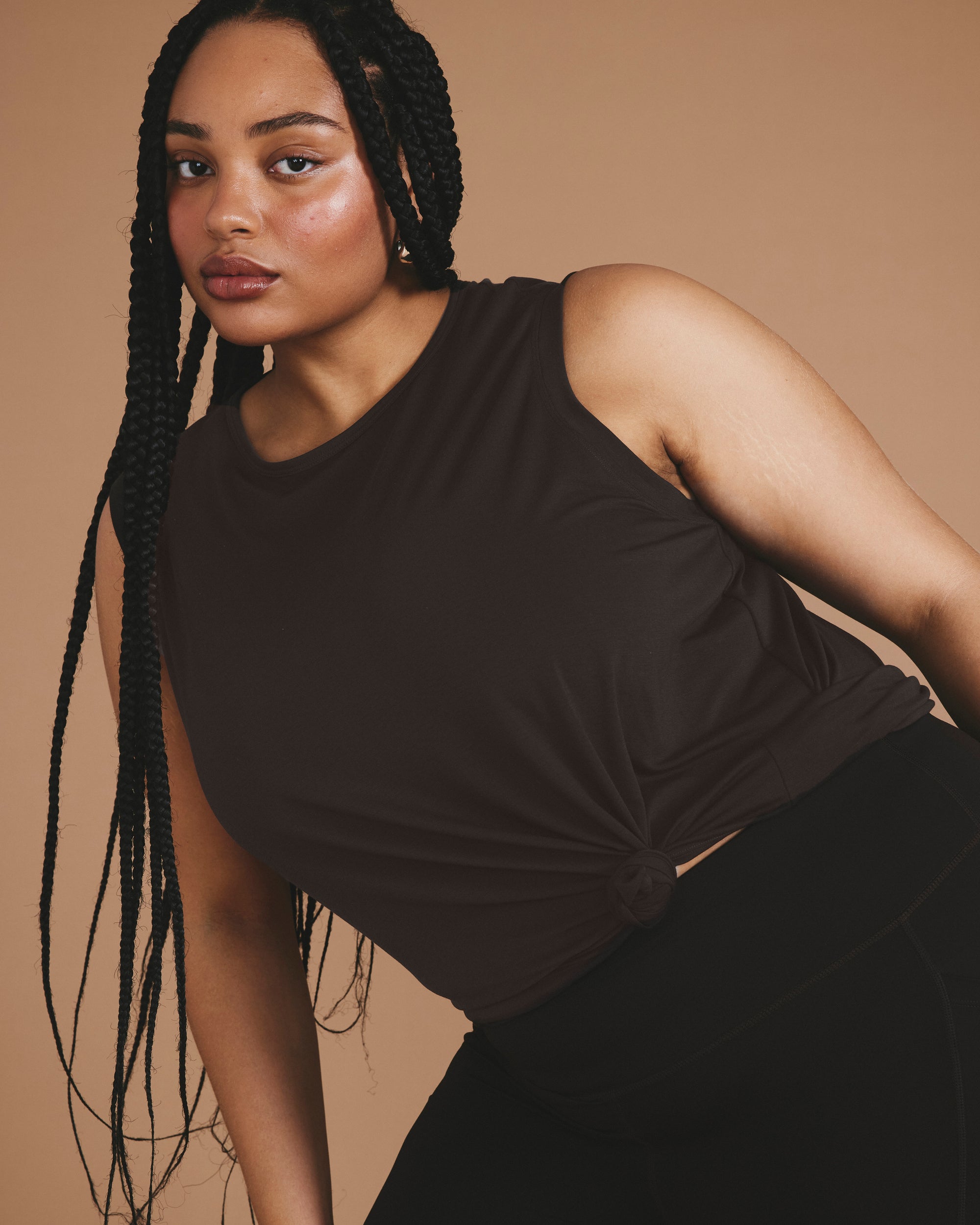 Mia Movement Tank - Deep Brown | Plus Size & Straight Size Women's Fashion | Universal Standard