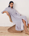 Paros Drawstring Linen Blend Shirtdress - Lilac Stripe Print | Plus Size & Straight Size Women's Fashion | Universal Standard