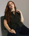 Soft Spun Short Sleeve Cardigan - Deep Moss | Plus Size & Straight Size Women's Fashion | Universal Standard