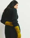 Arly Wrap Neck Sweater - Green Gemstone