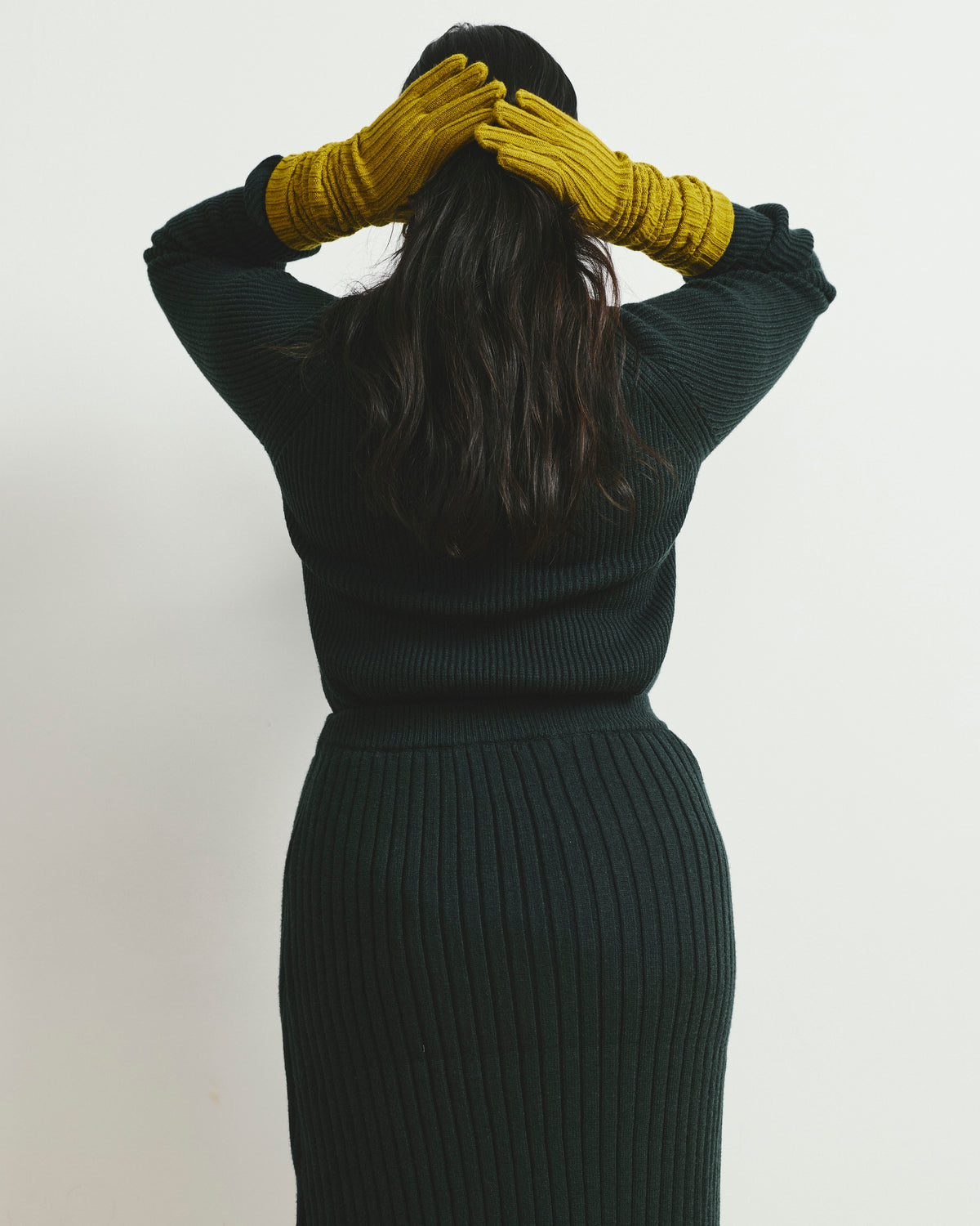 Risa Sweater Skirt - Green Gemstone
