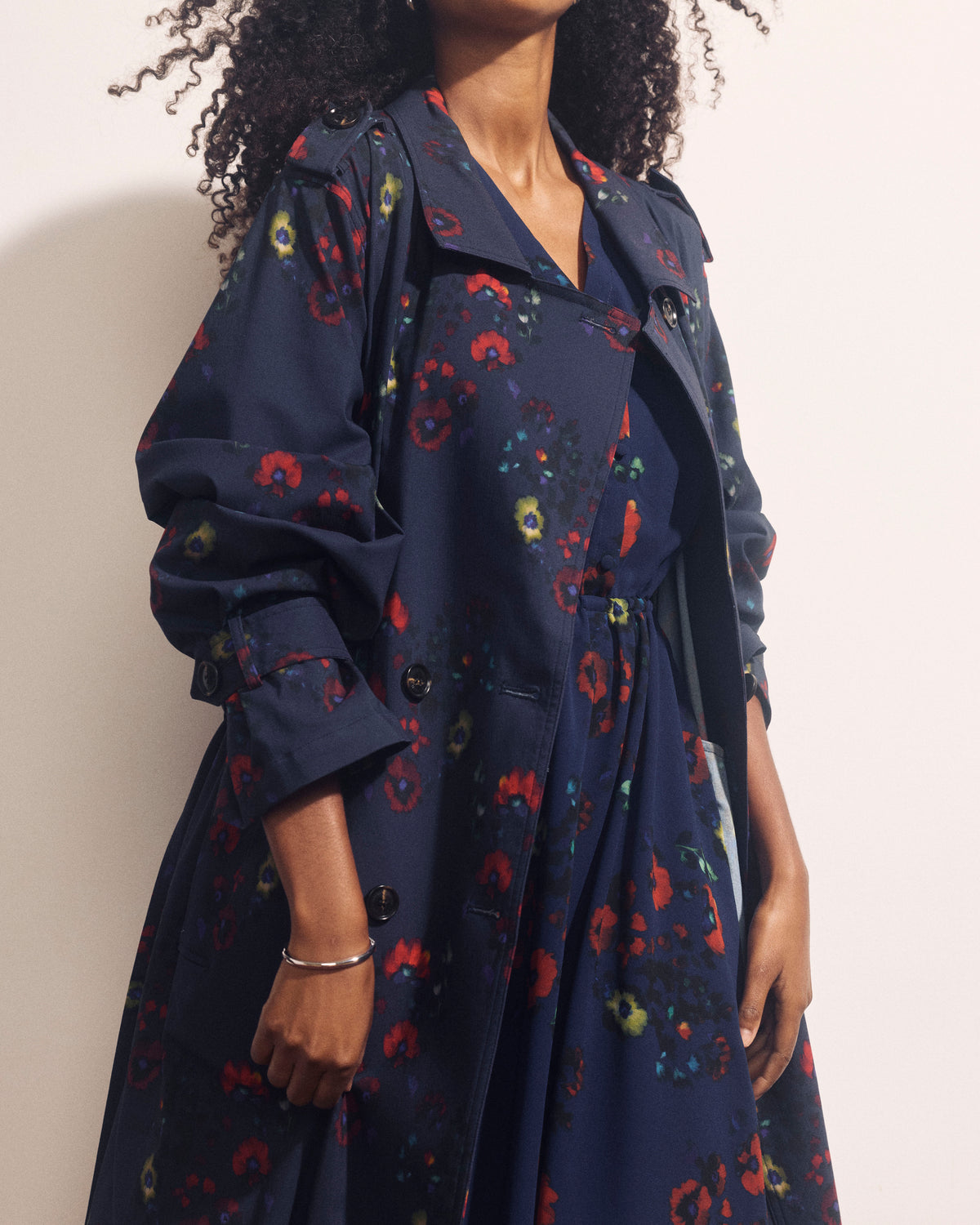 Henning x US Park Soft Trench - After Dark Print
